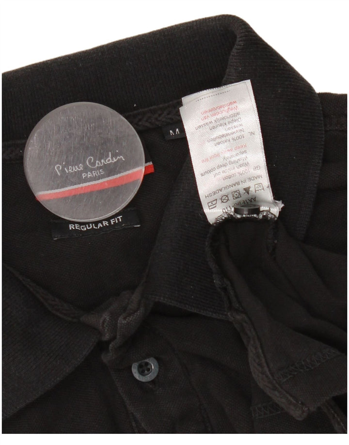 Pierre Cardin Polo Regular Fit Homme Coton Noir Moyen