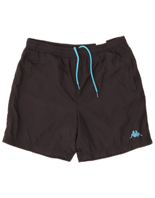 Kappa Short de sport pour homme Large Noir Polyester