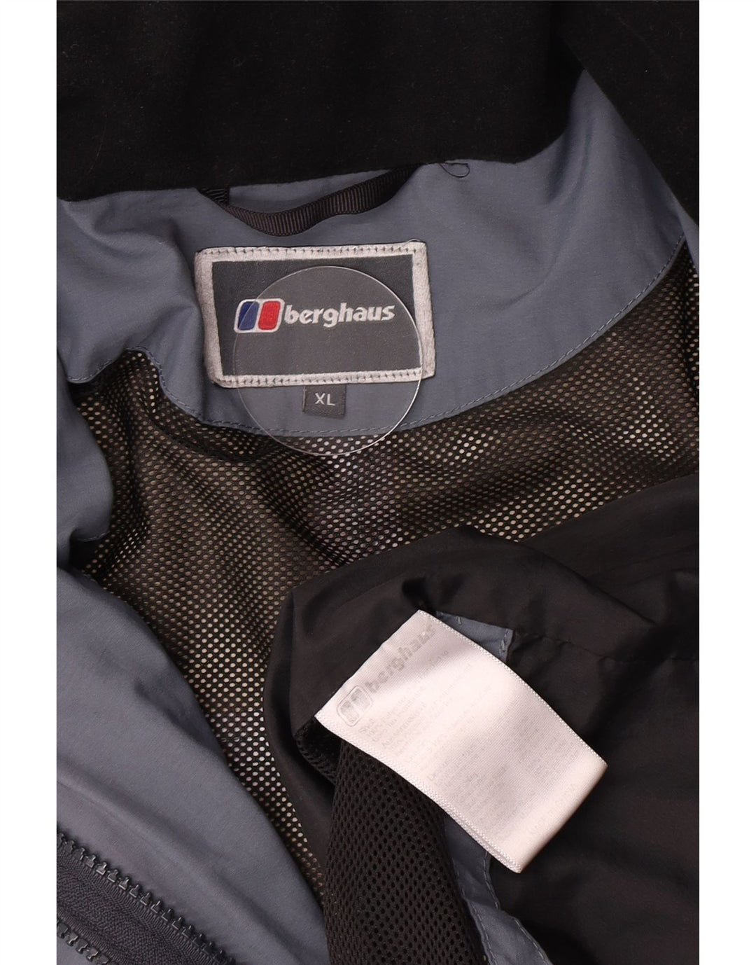 Berghaus Veste de pluie à capuche pour homme UK 42 XL Bleu marine Polyester