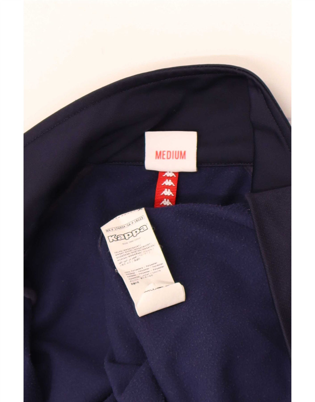 Kappa Veste de Survêtement Graphique Homme Bleu Marine Moyen Colourblock