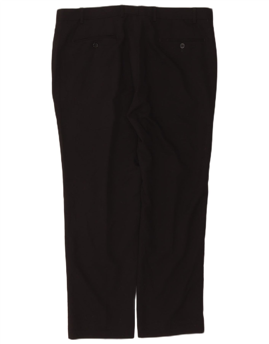RALPH LAUREN Pantalon de Costume Droit Homme W38 L30 Noir Polyester