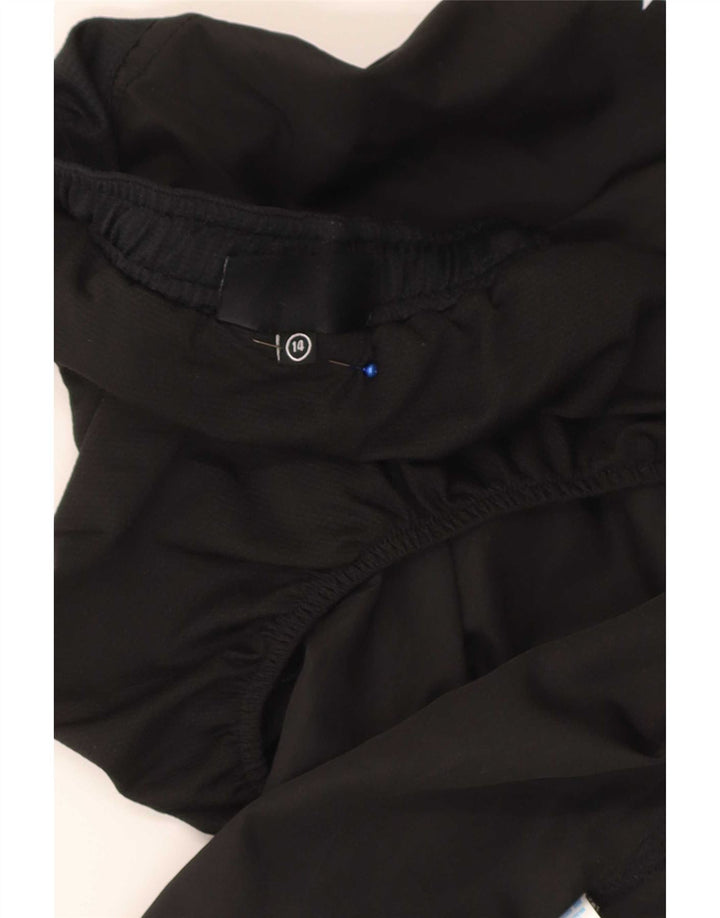 Champion Short de sport graphique régulier pour femme UK 14 Large Noir Polyester
