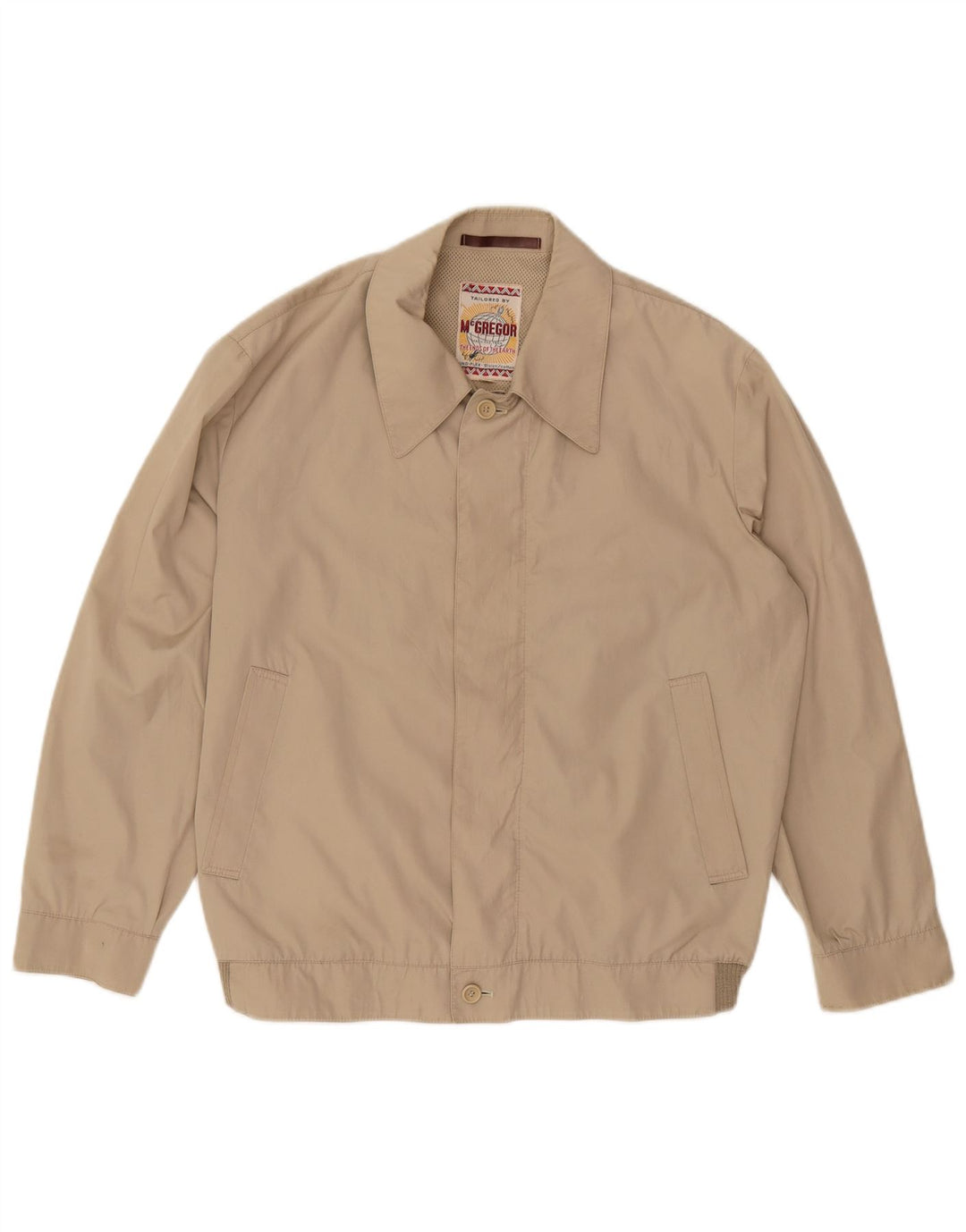 MC Gregor Veste Bomber Homme UK 42 XL Coton Beige