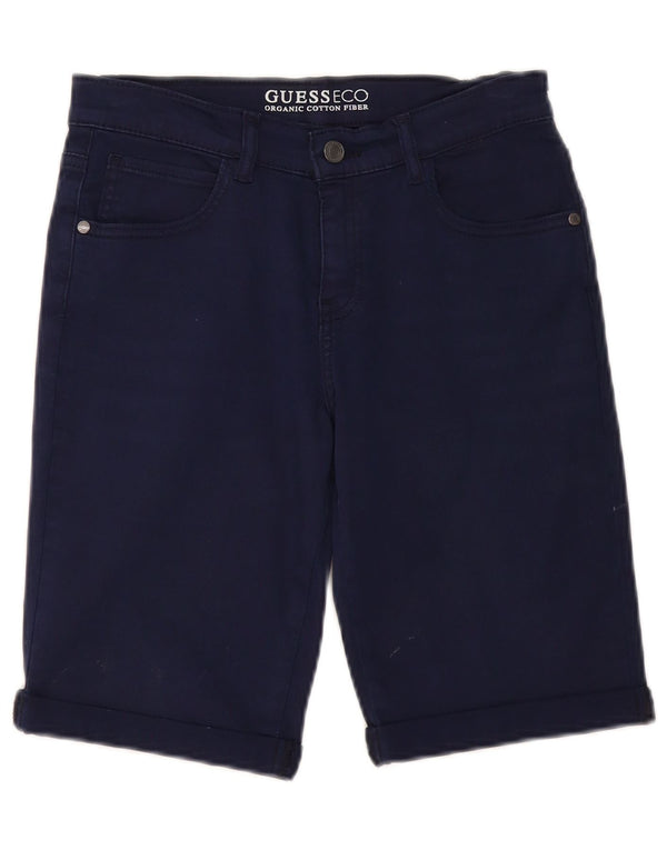 Guess Short en Jean Garçon 13-14 Ans W28 Bleu Coton