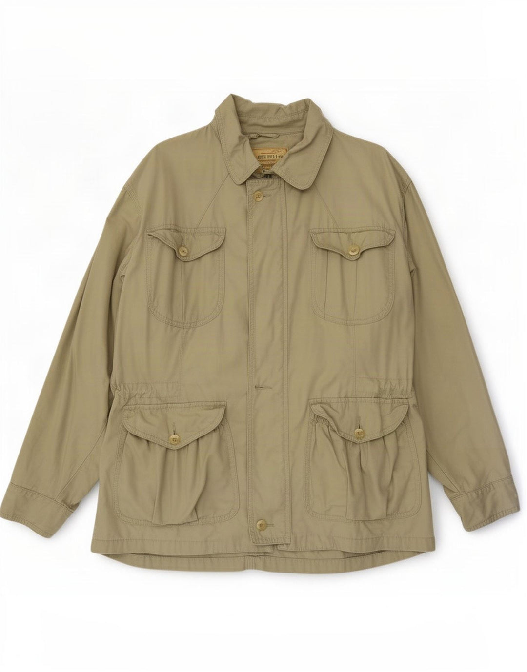 James Dillon Veste utilitaire pour homme UK 38 Coton beige moyen
