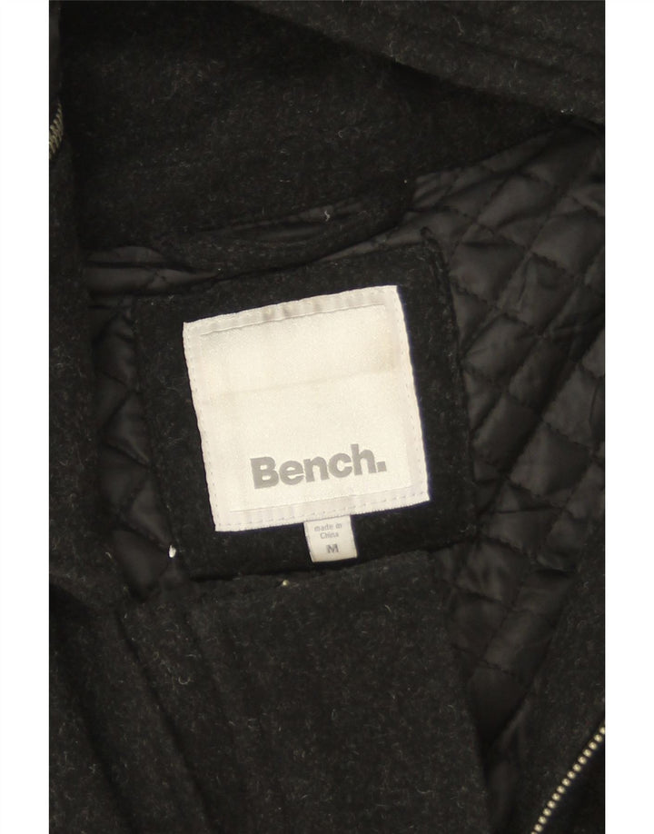Bench Manteau à capuche pour femme UK 44 Laine noire moyenne