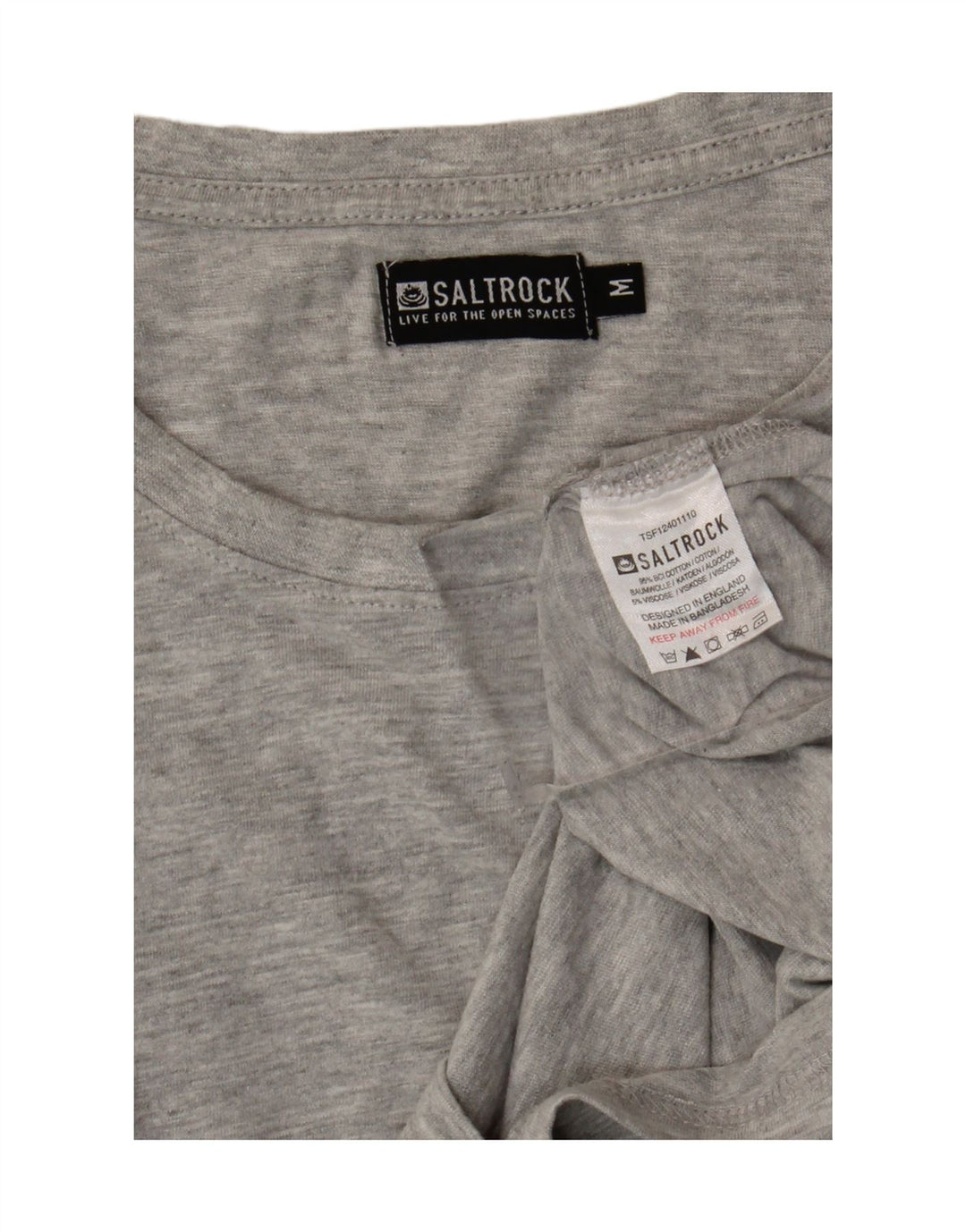 Saltrock T-Shirt Homme Gris Moyen Coton