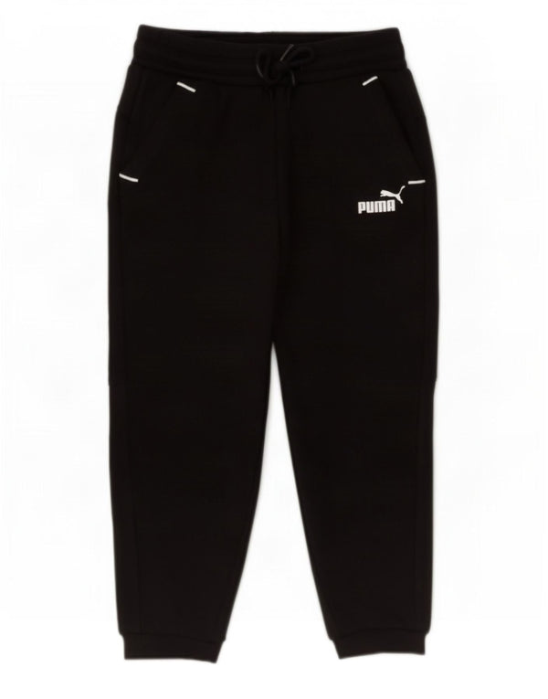 Puma Pantalon de Survêtement Graphique Garçon 5-6 ans Noir Coton