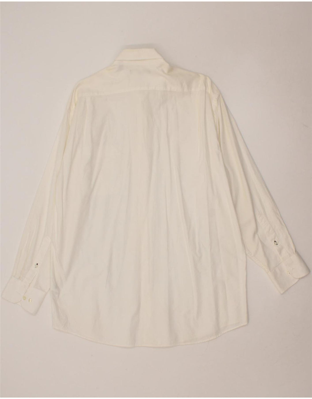 TOMMY HILFIGER Mens Regular Fit Shirt Size 16 Large Off White Cotton Vintage Tommy Hilfiger and Second-Hand Tommy Hilfiger from Messina Hembry 
