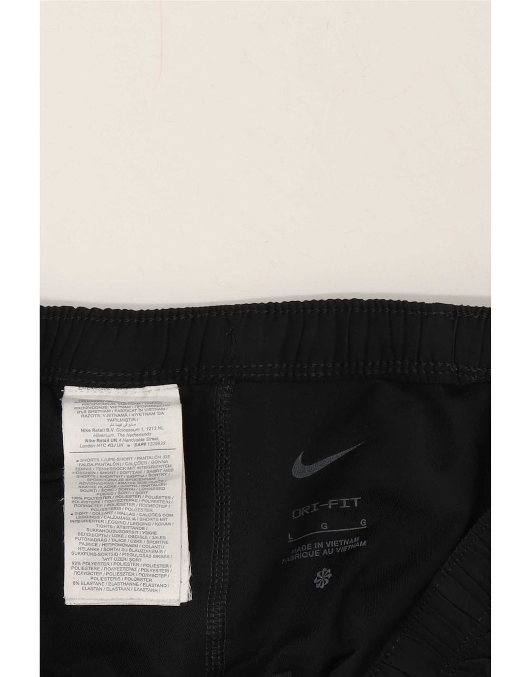 Short de sport Nike Dri Fit pour hommes, grand, noir, polyester