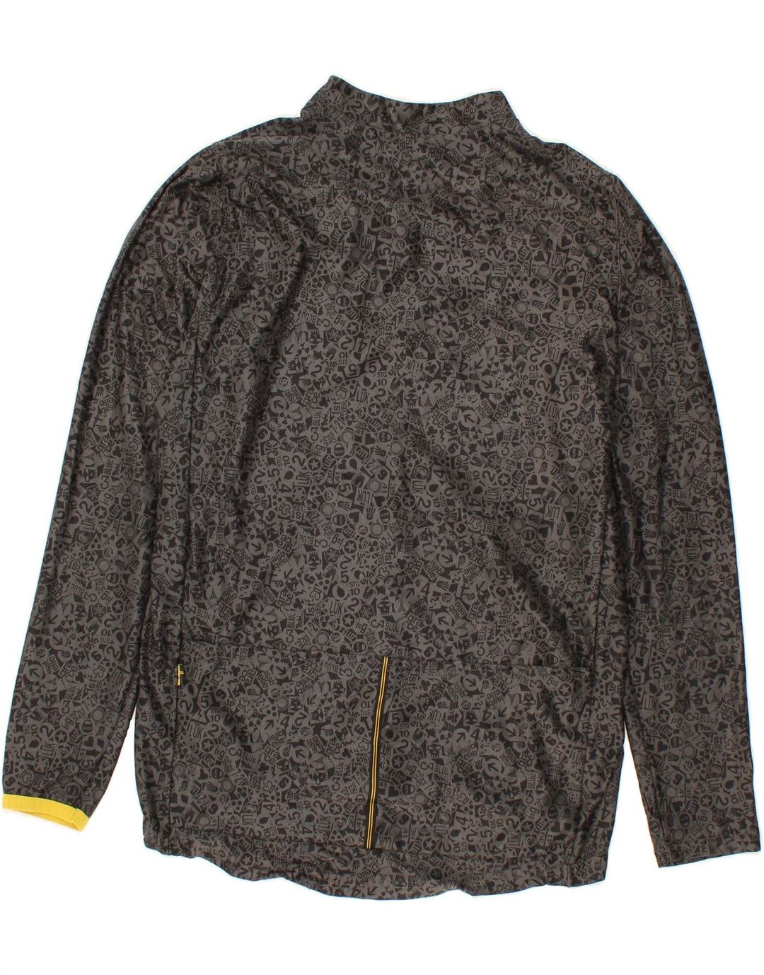 NIKE Womens Big & Tall Abstract Pattern Tracksuit Top Jacket UK 18 XL Grey Vintage Nike and Second-Hand Nike from Messina Hembry 