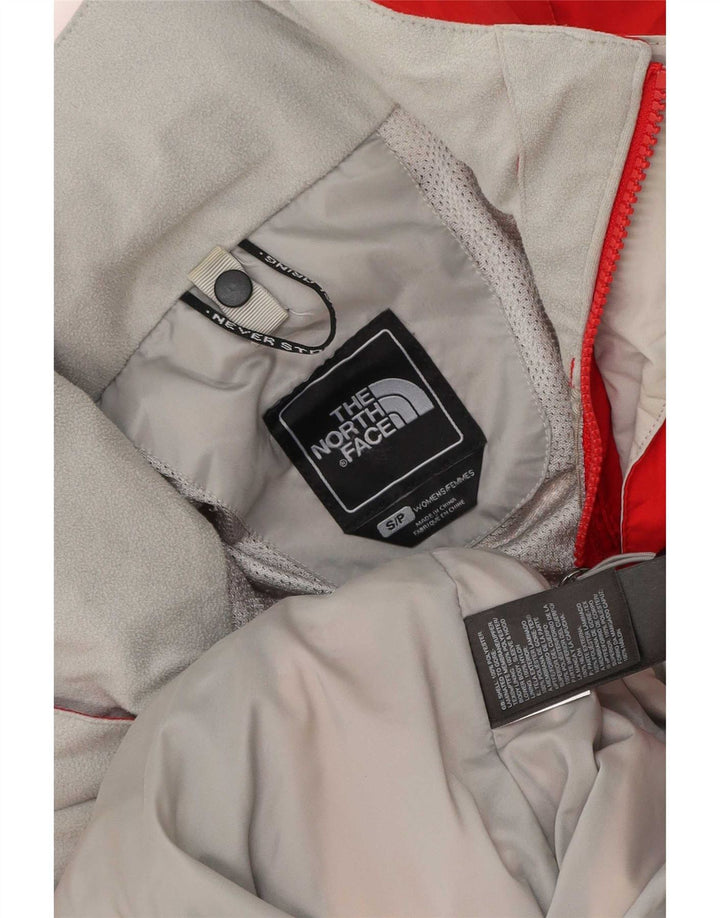 The North Face Veste de pluie surdimensionnée à capuche pour femme UK 10 Small Rouge