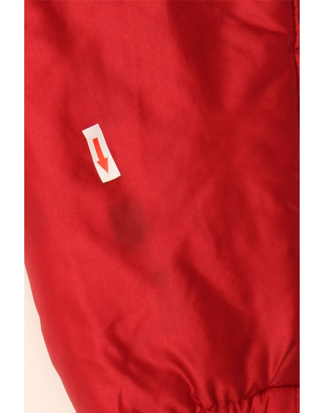 Veste rembourrée à capuche femme vintage IT 52 2XL Rouge Colourblock Polyamide