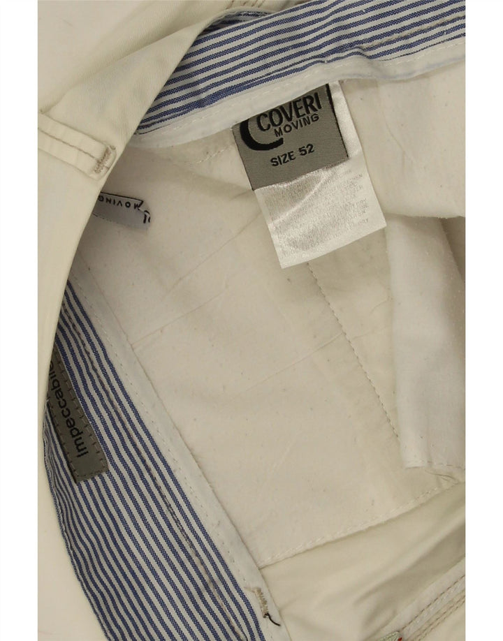 Coveri Short Chino Homme IT 52 XL W38 Blanc Élasthanne