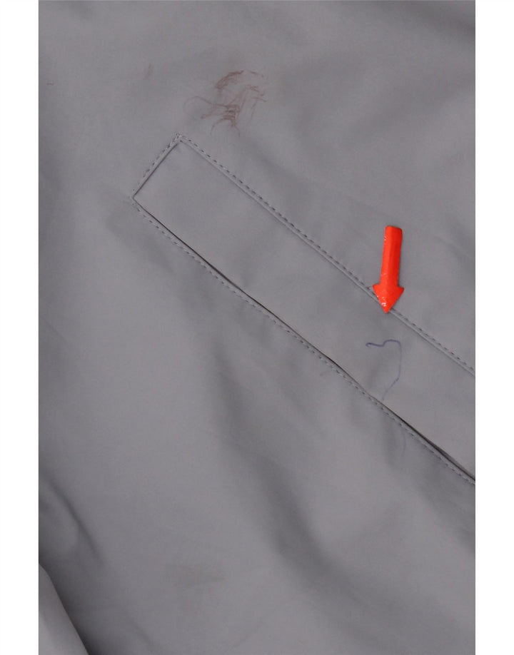 Zara Veste Bomber Homme UK 38 Gris Moyen Polyester
