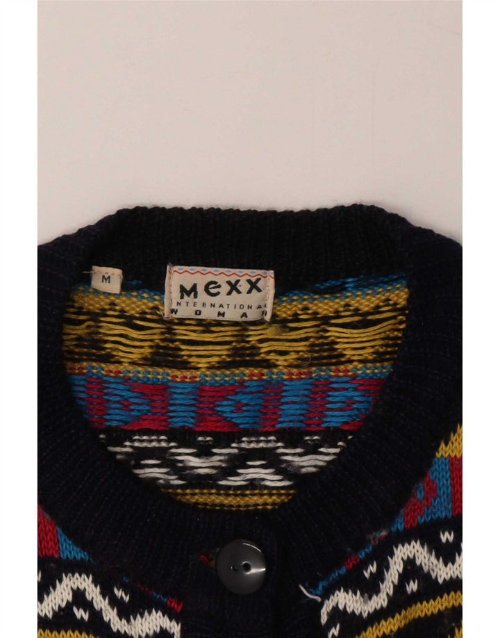 Mexx Cardigan pour femme UK 44 Medium Multicolore Fair Isle