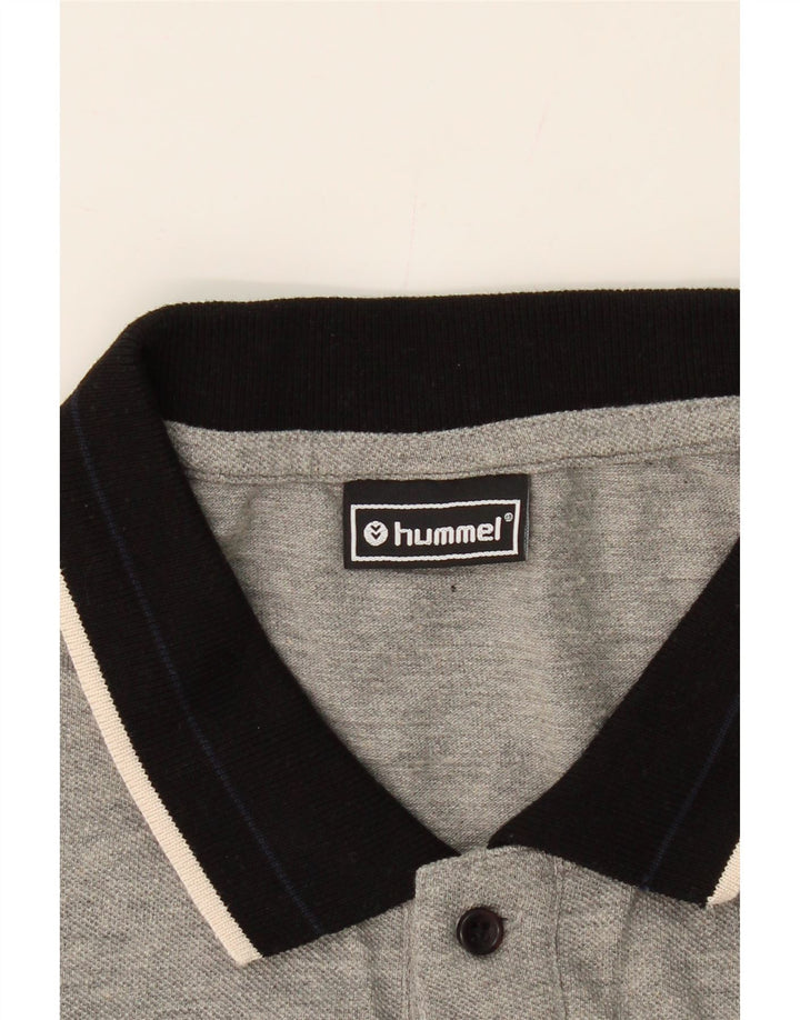 HUMMEL Mens Polo Shirt XL Grey Vintage Hummel and Second-Hand Hummel from Messina Hembry 