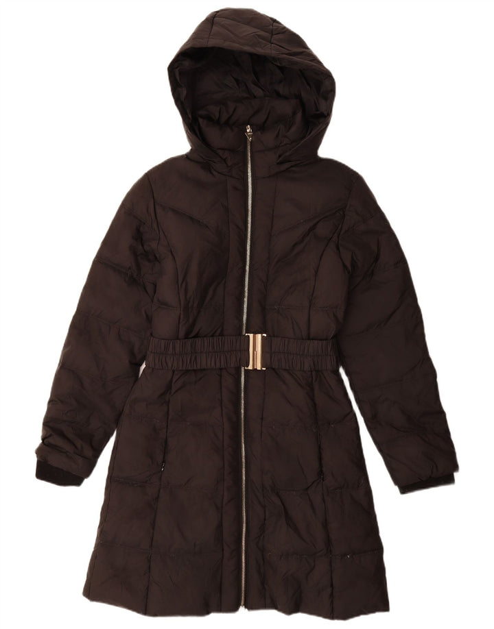 Guess Manteau rembourré à capuche pour filles 15-16 ans Noir Polyester