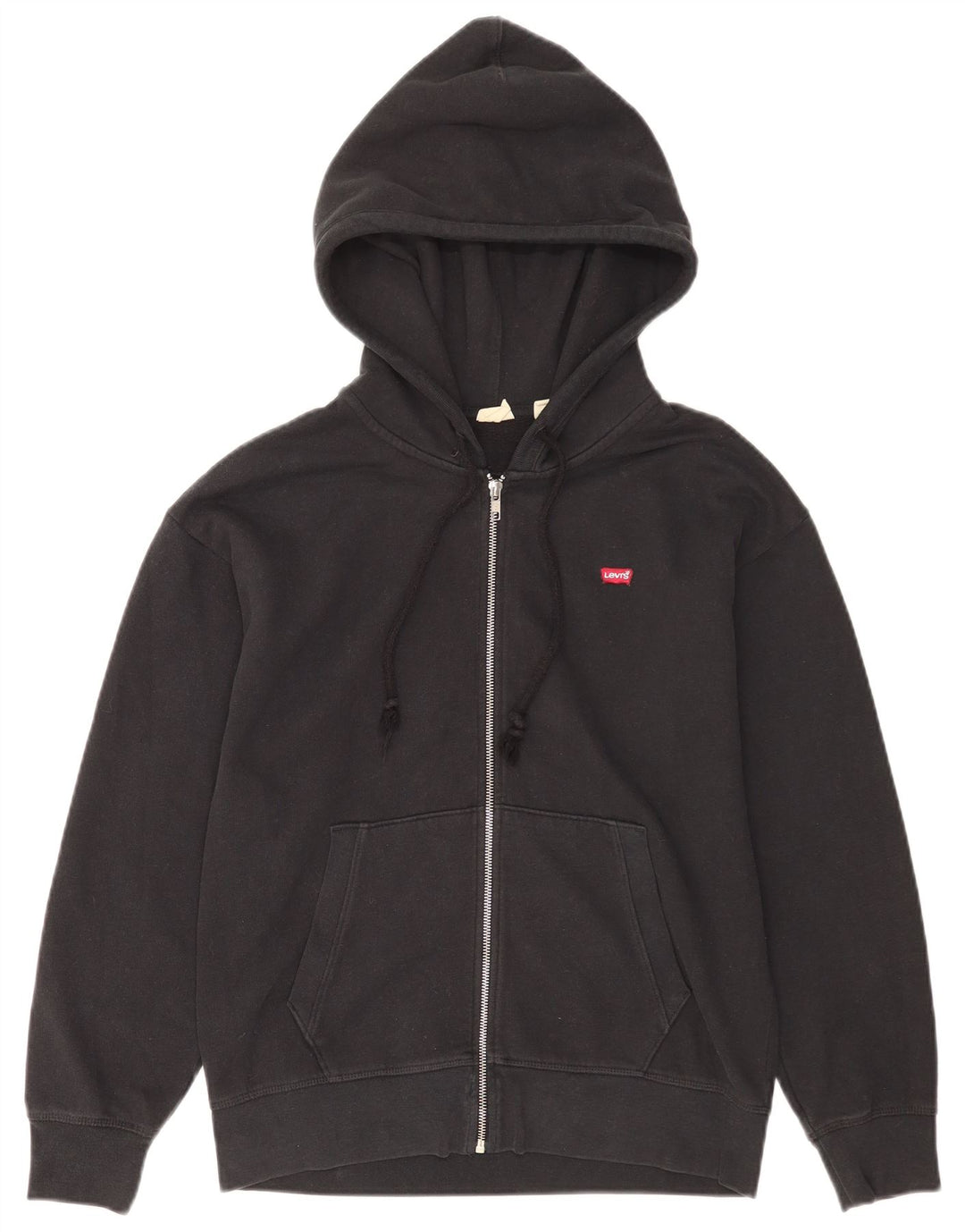 Levi's Sweat à Capuche Zippé Homme Noir Moyen Coton