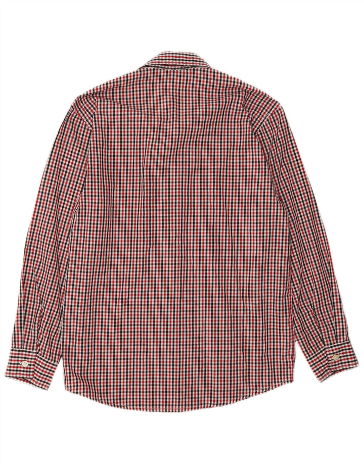 IZOD Boys Shirt 14-15 Years XL  Red Check Cotton