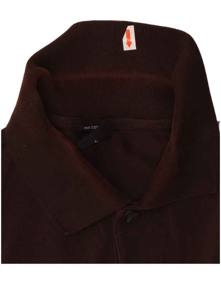 Hugo Boss Polo Homme Large Marron Coton