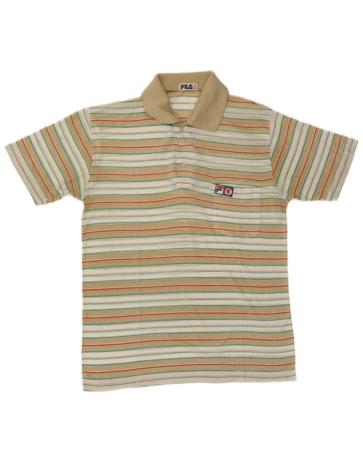 Fila Polo Homme UK 36 Petit Rayé Multicolore