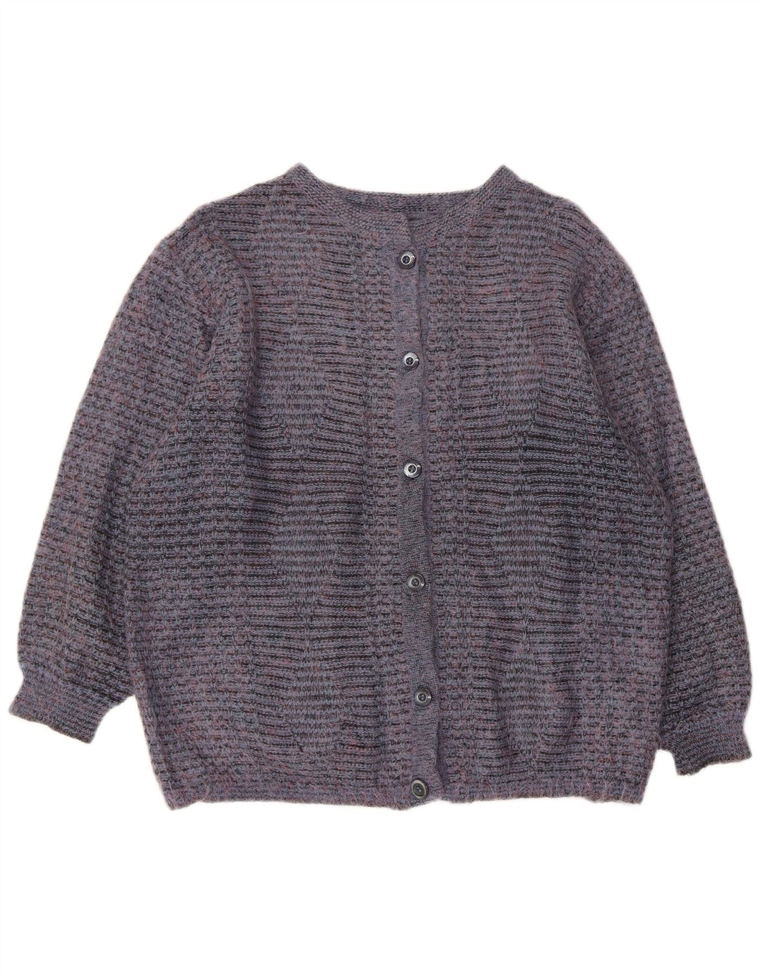 vintage Femme Cardigan Pull UK 16 Grand Bleu