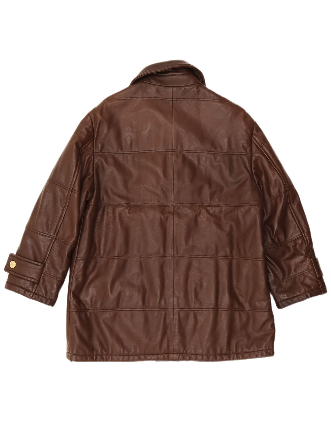 veste en cuir femme vintage IT 42 Brun moyen