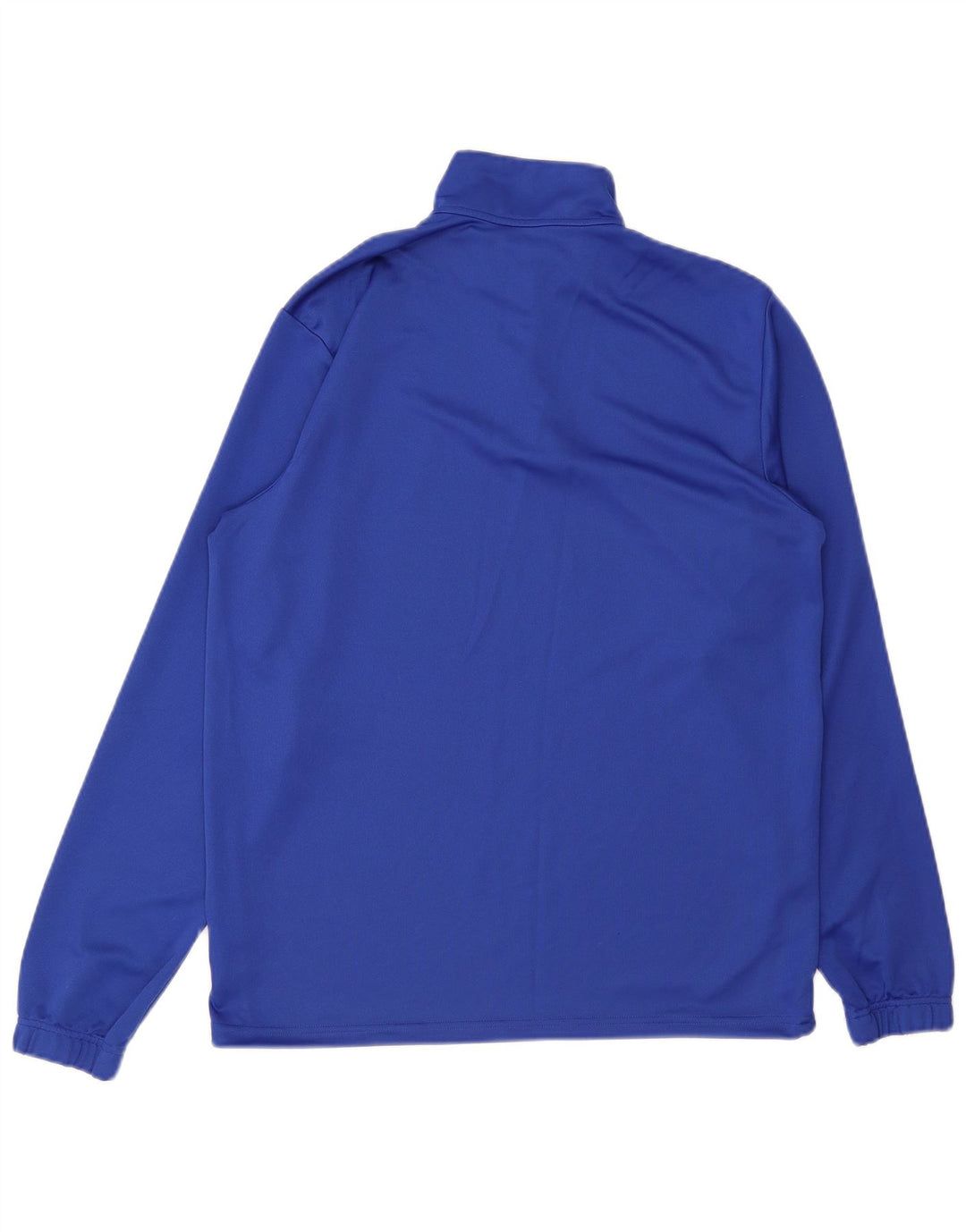 Adidas Hommes Aeroready Zip Neck Graphic Top Manches Longues Grand Bleu Polyester