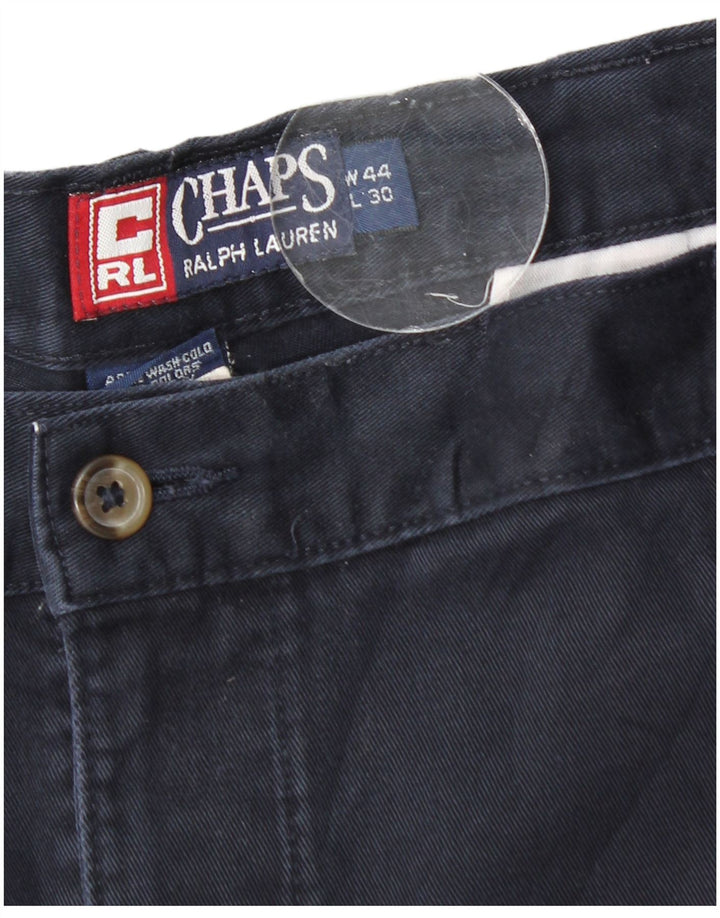 CHAPS Pantalon Chino Pegged Homme W44 L30 Bleu Marine Coton