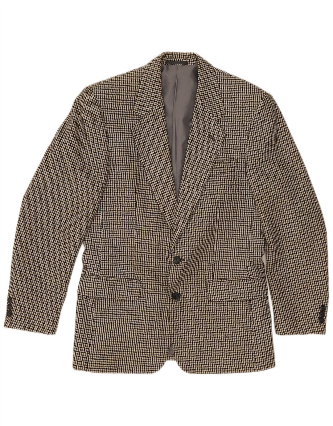 WELLINGTON Veste blazer quatre saisons pour homme UK 38 pied-de-poule gris moyen