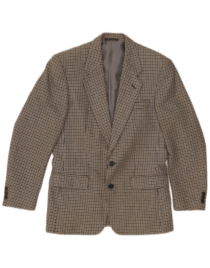 WELLINGTON Veste blazer quatre saisons pour homme UK 38 pied-de-poule gris moyen