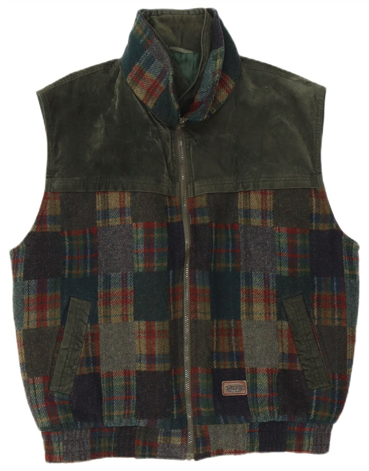 Pionier Gilet Homme UK 42 XL Kaki Patchwork
