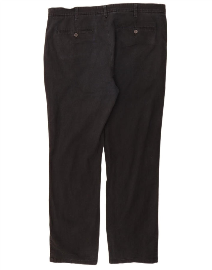Marks & Spencer Pantalon chino coupe classique pour homme W38 L33 Noir Coton