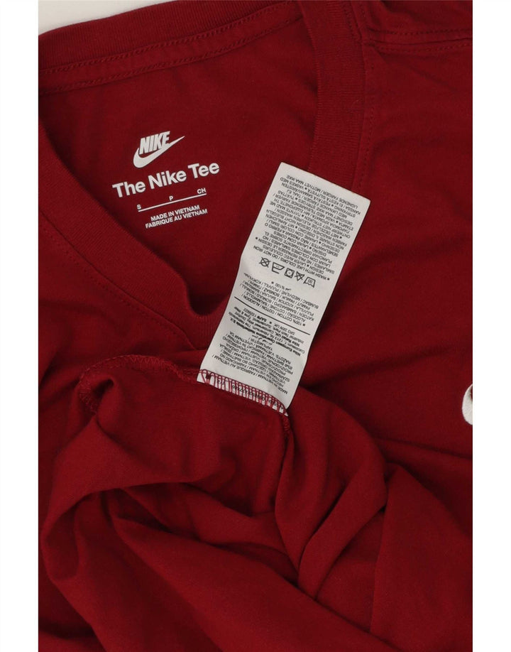 Nike T-shirt pour homme en coton bordeaux Taille S