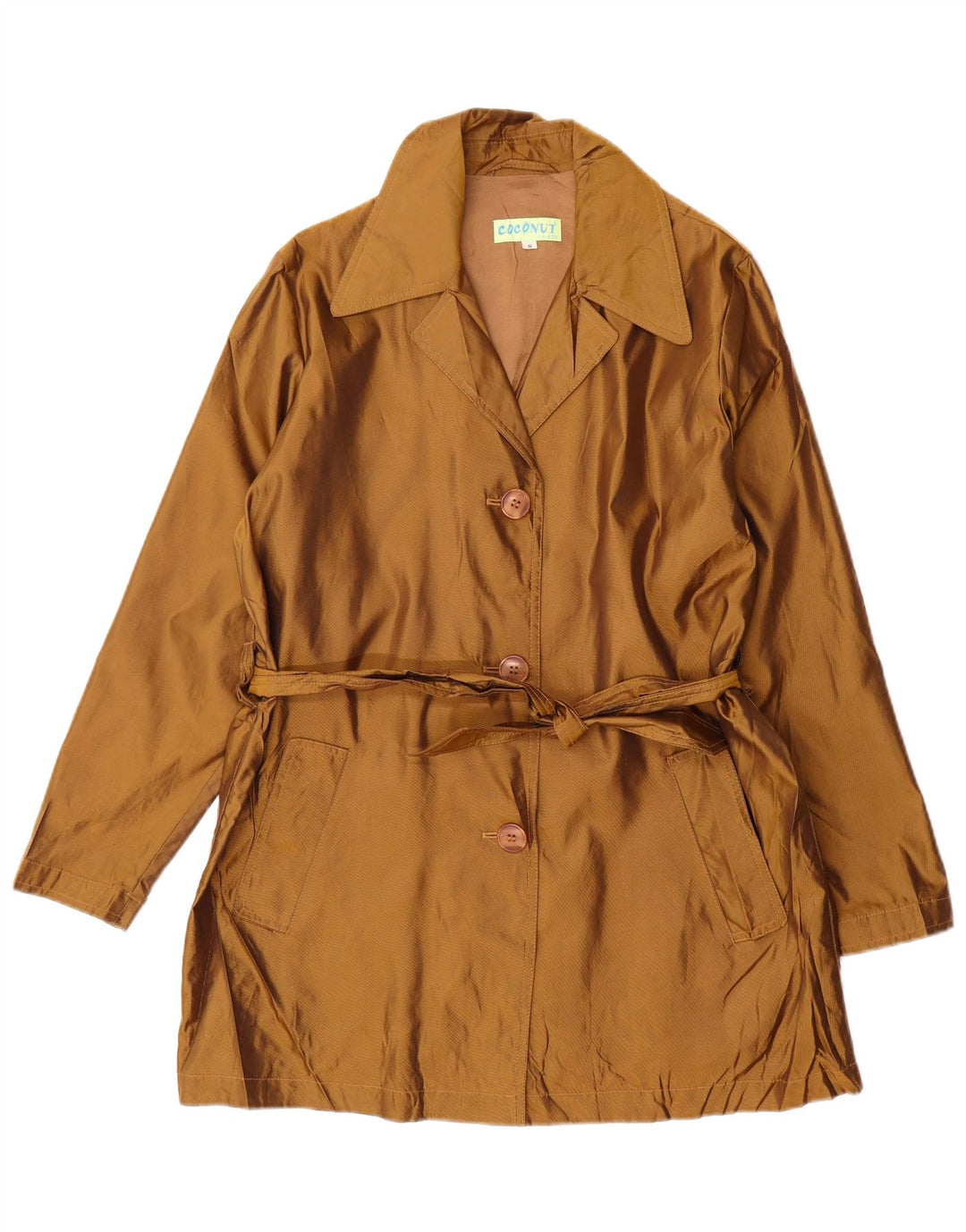 Conbipel Trench-Coat Oversize Femme UK 10 Petit Marron Polyamide