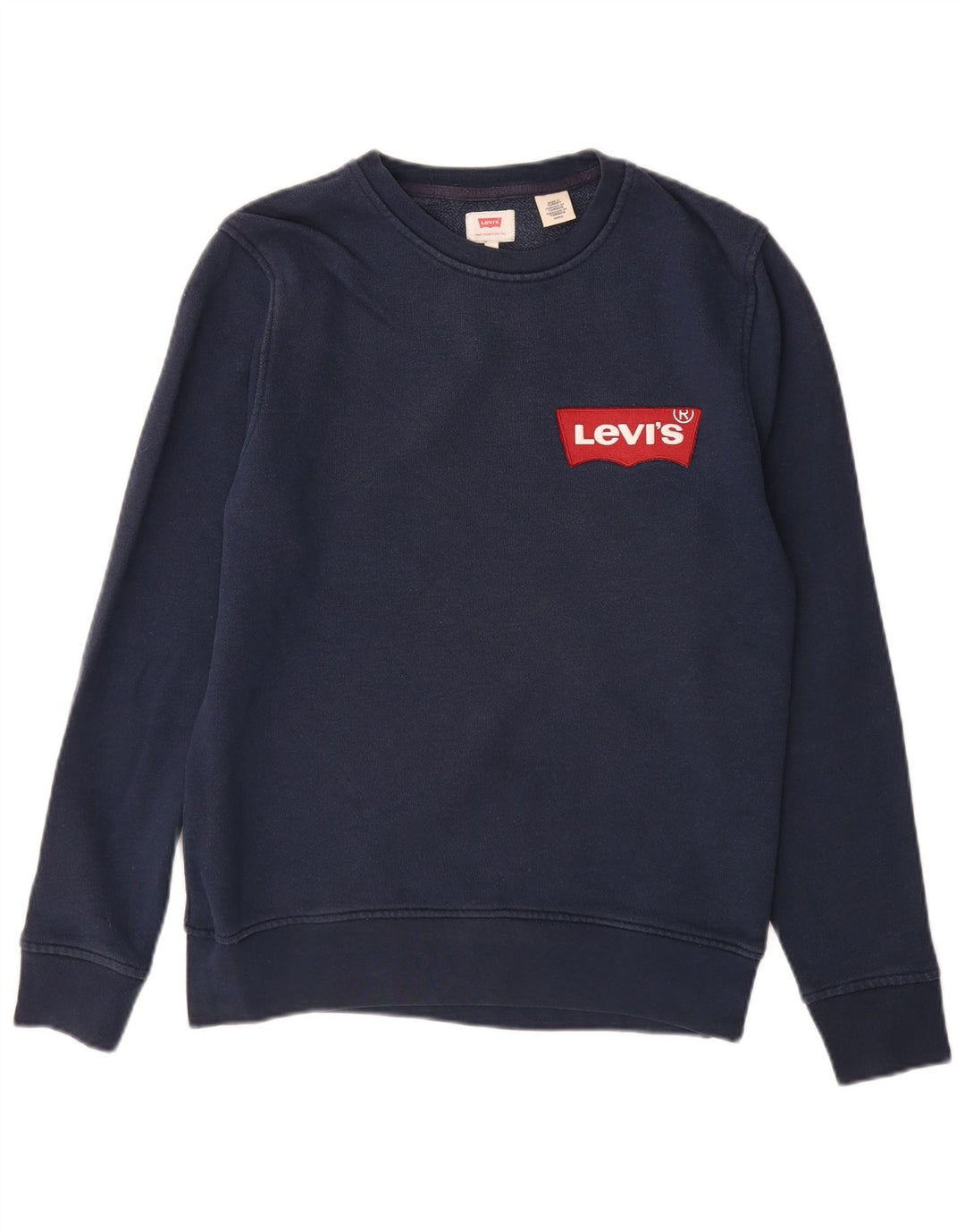 LEVI'S Sweatshirt Jumper Small Bleu Marine Coton Homme