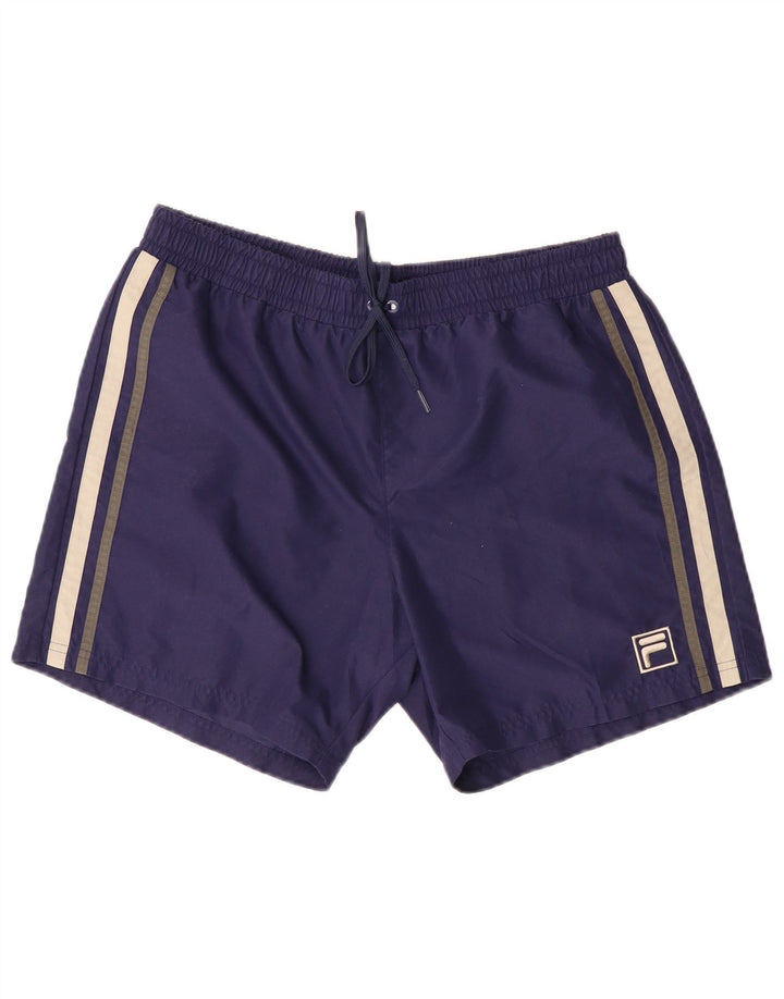 Fila Short de Bain Homme Bleu Marine Moyen Polyester