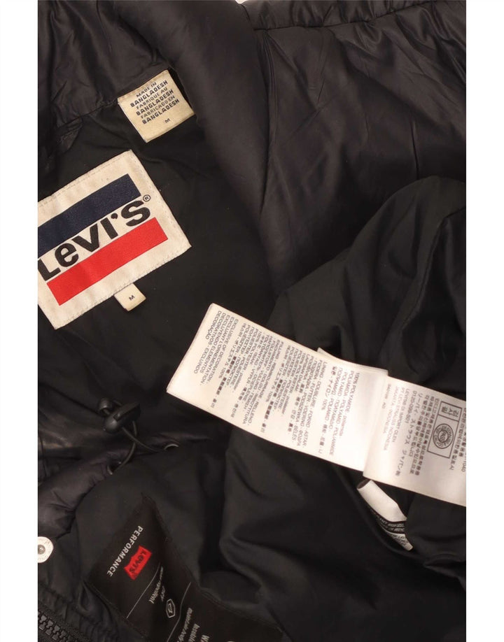 Levi's Veste Rembourrée Homme UK 38 Medium Noir Polyamide
