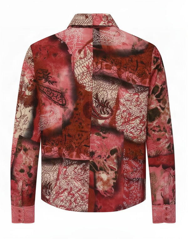 Mariella Rosati Chemisier Femme IT 46 Large Patchwork Multicolore