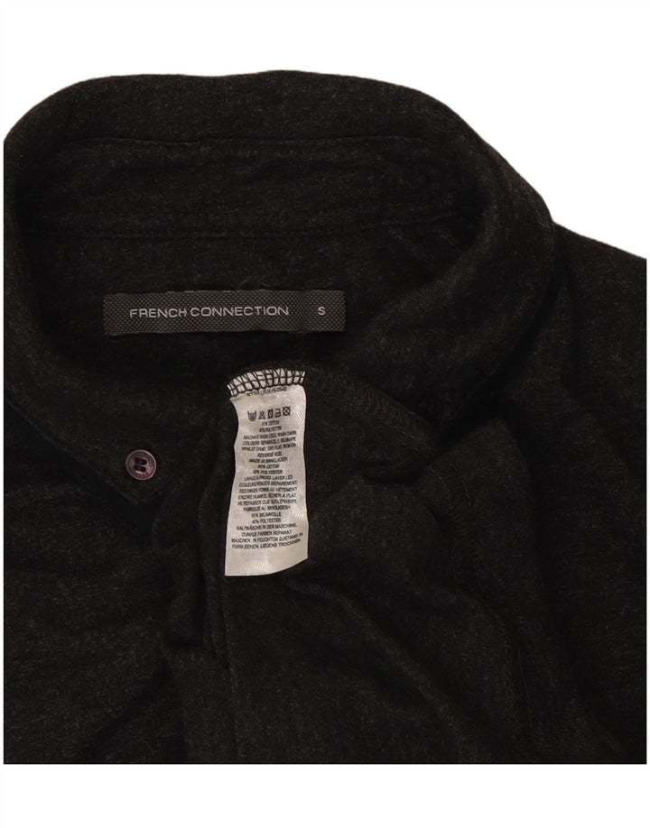 French Connection Polo Homme Petit Gris Moucheté Coton