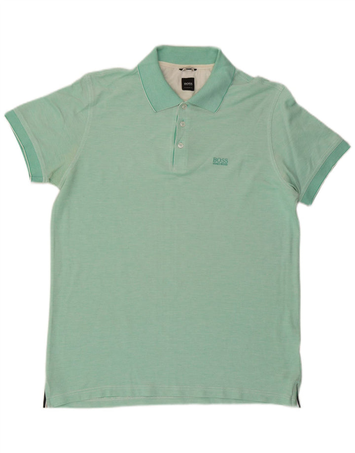 HUGO BOSS Polo Regular Fit Homme Turquoise Moyen