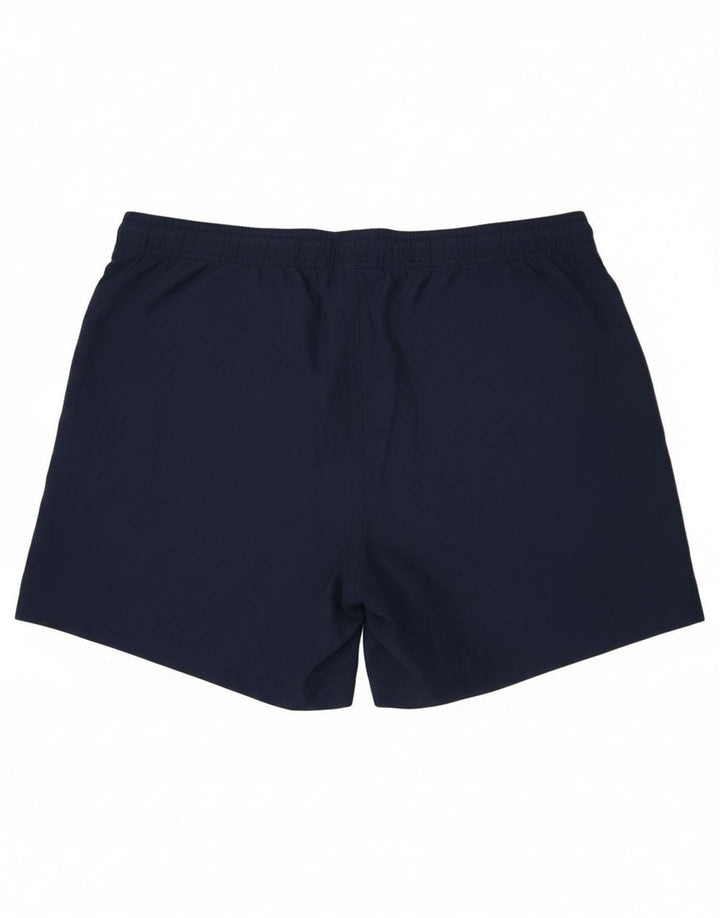 REEBOK Mens Sport Shorts Large Navy Blue Polyester