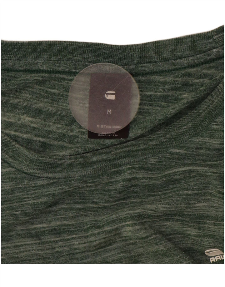 G-STAR T-Shirt Homme Vert Moyen Rayé Polyester