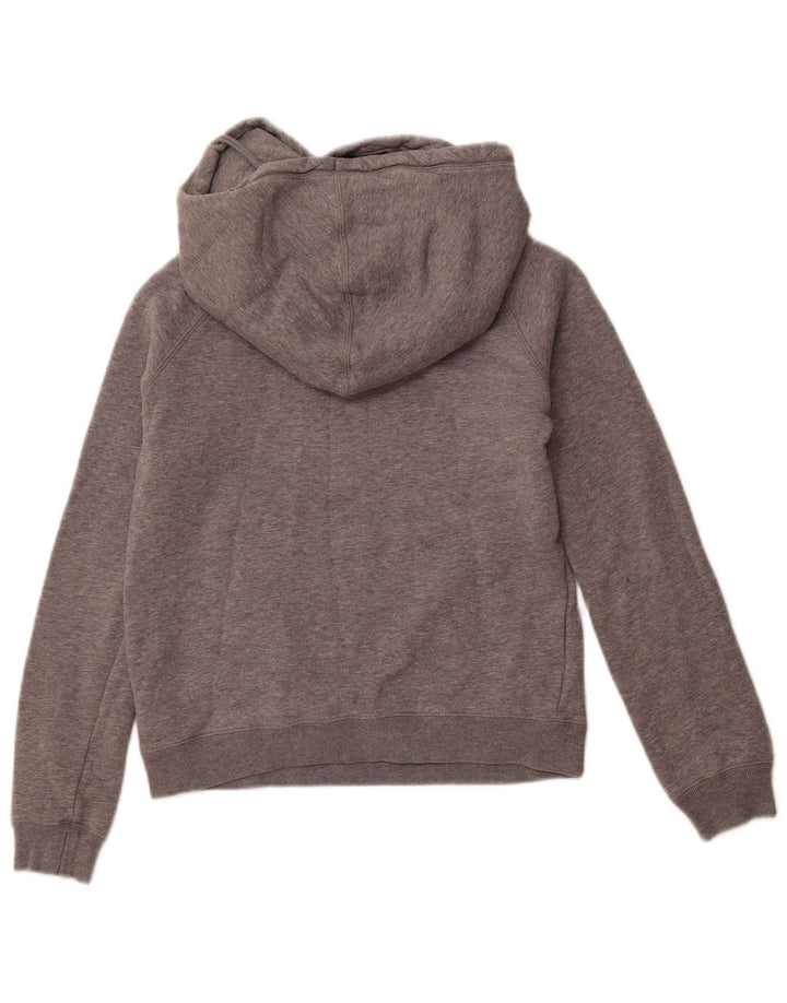 NIKE Pull à capuche graphique pour femme UK 10 Petit coton gris