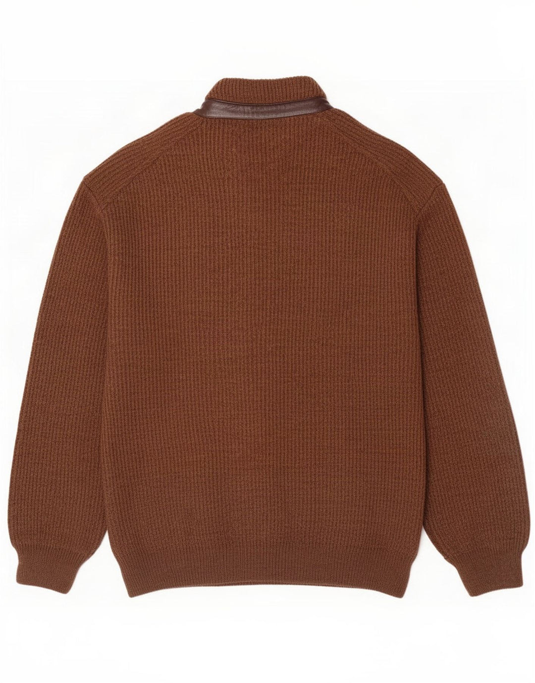 Marek Cardigan Homme Pull Large Marron Acrylique