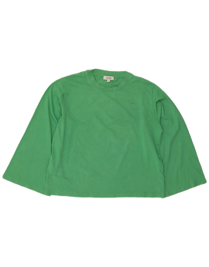 Cos Haut Femme Manches Longues UK 44 Coton Vert Moyen