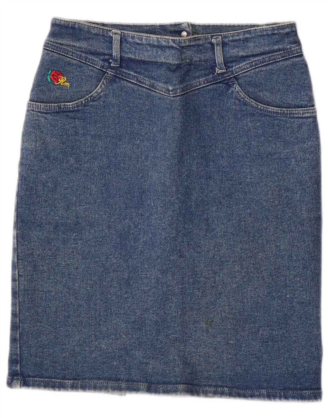 MASH Jupe en Jean Femme IT 42 Moyen W32 Bleu Coton