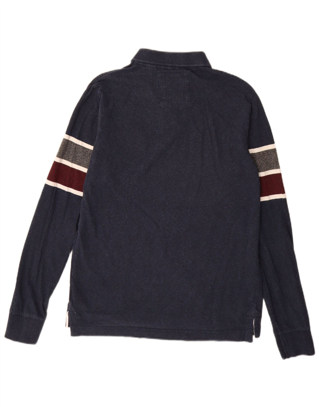 Superdry Polo Graphic Rugby Homme Large Bleu Marine Colorblock Cotton