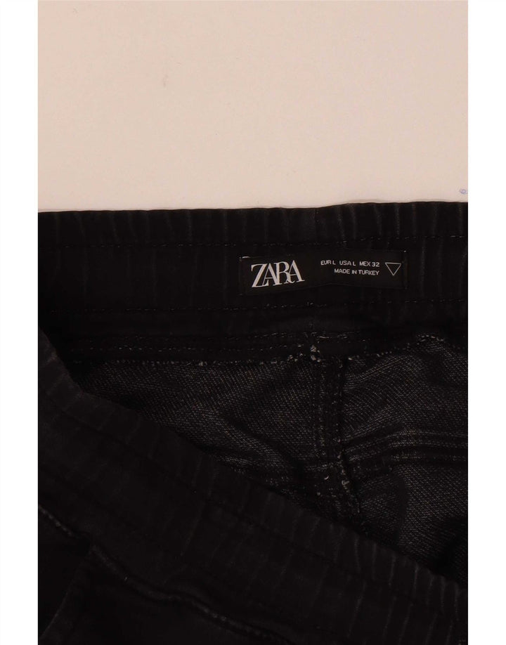 Zara Short décontracté pour homme Large W34 Noir